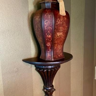 Decorative Ginger Jars by Sadek Imports Lidded Tole Jar Asian Motif