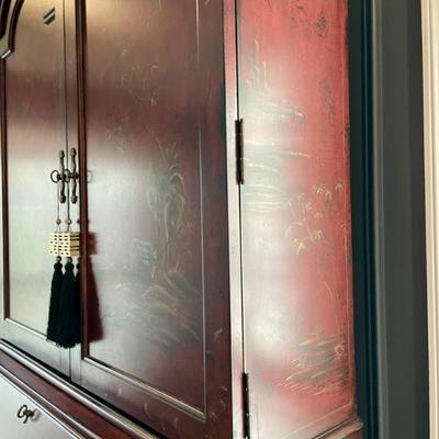 Stunning Seven Seas by Hooker Secretary that conceals flat screen TVs, its a desk as well