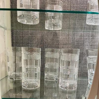 More RL Glassware Plaid and Houndstooth