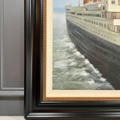 Your own Titanic painting, this is an over mantle painting