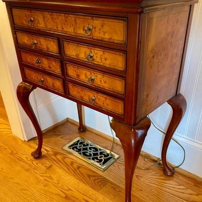 Another amazing small side stand with many drawers all are lined and could be used for jewelry or small unique collectibles
