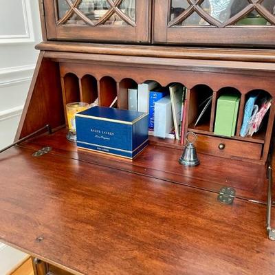 Great Secretary bookcase, with desk and storage--not too large good size