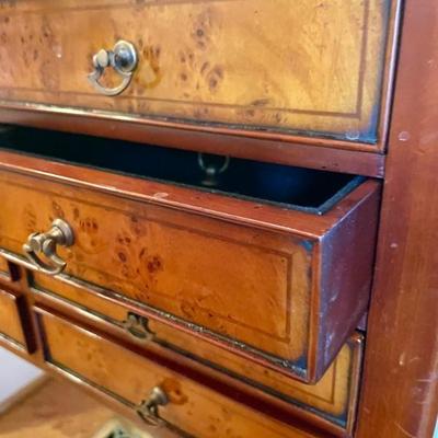 Another amazing small side stand with many drawers all are lined and could be used for jewelry or small unique collectibles