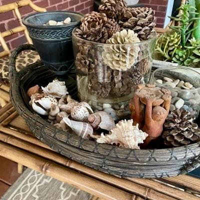 We have a wonderful collection of outdoor furniture, accessories, statues, pots, benches, a Weber grill with copper color steel case, two...
