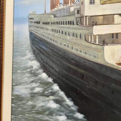 Your own Titanic painting, this is an over mantle painting