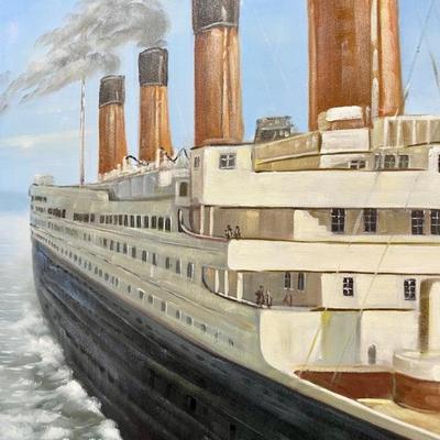 Your own Titanic painting, this is an over mantle painting