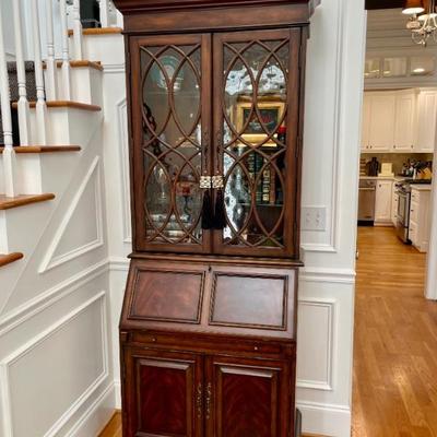 Great Secretary bookcase, with desk and storage--not too large good size