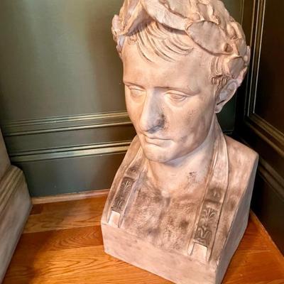 Napoleon as Ceasar Bust Sculpture after Antonio Canova; large size 