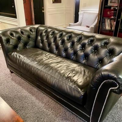 Leather sofa, very comfortable