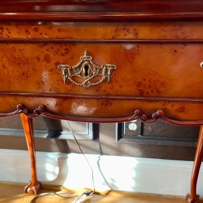 One of the most beautiful tea tables we have had, fantastically carved and exceptional finish