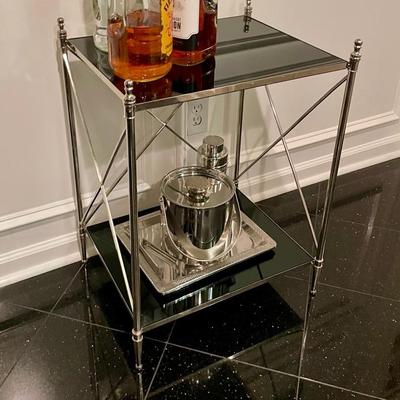Amazing stand chrome and glass
