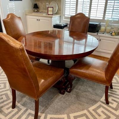 Ralph Lauren Round Table and 6 Ralph Lauren Chairs purchased on the Magnificent Mile in Chicago.