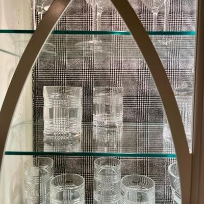 More RL Glassware Plaid and Houndstooth