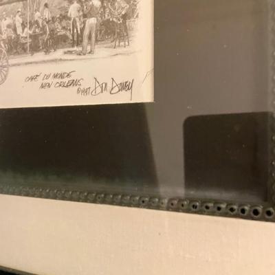 Signed artwork throughout the home