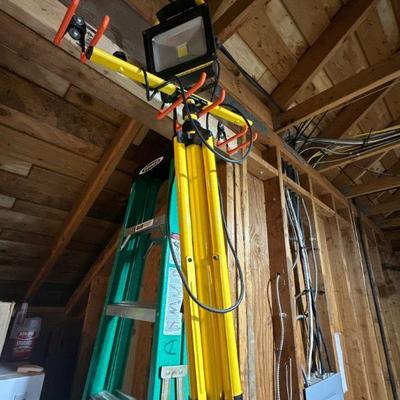 Ladder, work light