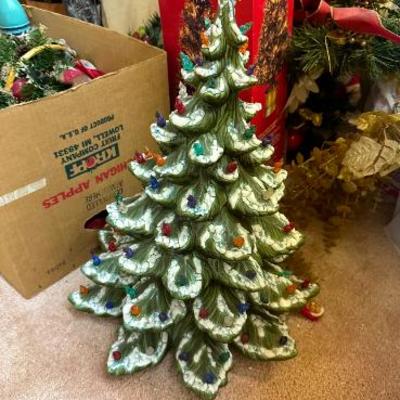 Vintage ceramic Christmas tree