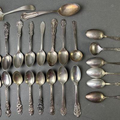 Lot 128 | Sterling Silver Spoons Some Antique
