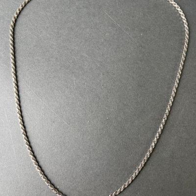 Lot 36 | Italian Sterling Silver Chain Necklace
