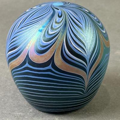Lot 96 | Vandermark Pulled Feather Paperweight 1977
