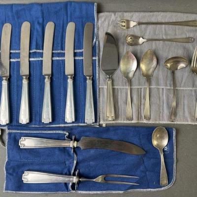 Lot 125 | Gorham Sterling Silver Flatware Etruscan Pattern
