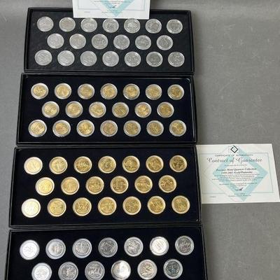 Lot 164 | Gold or Platinum Plated State Quarters
