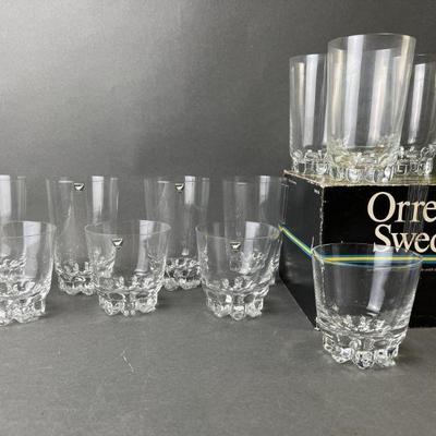 Lot 45 | Vintage Orrefors Tumbler Glasses by Landberg
