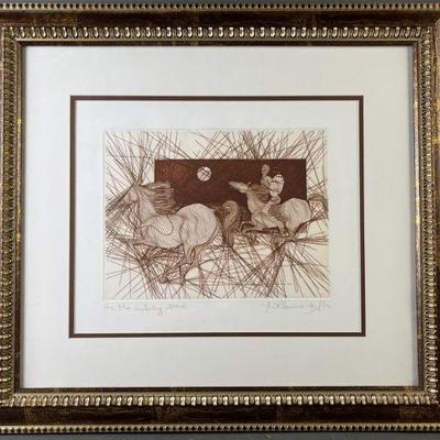 Lot 81 | HC Etching of "the Missing Brave" by Azoulay
