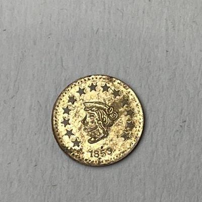 Lot 160 | 1853 California Gold Token 1/2
