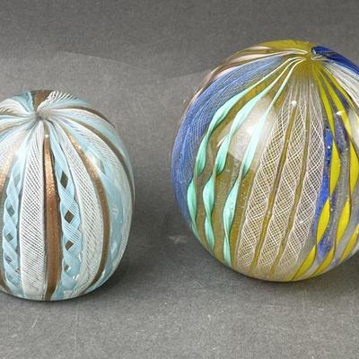 Lot 98 | 2 Murano Fratelli Toso Zanfirico Paperweights
