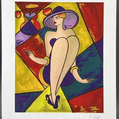 Lot 61 | Signed Print of "Debbie" by Linda Le Kinff & COA
