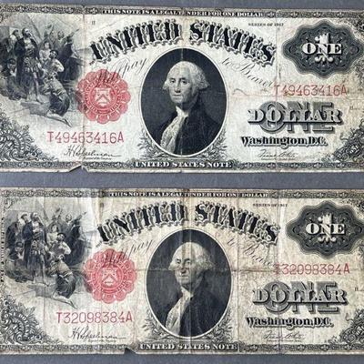 Lot 166 | 2 Series of 1917 One Dollar Bills
