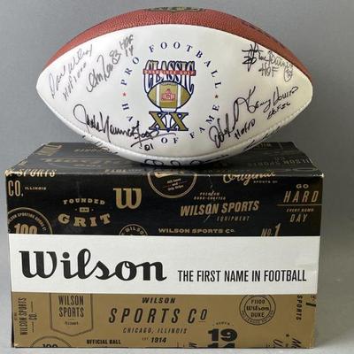 Lot 184 | Football Signed by 21 Football Hall of Famers COA
