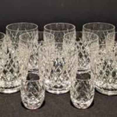Waterford Crystal Boyne Old Fashioned Glass Set.

Includes twelve old fashioned glasses measuring 3.5” high and 3” in diameter and two...