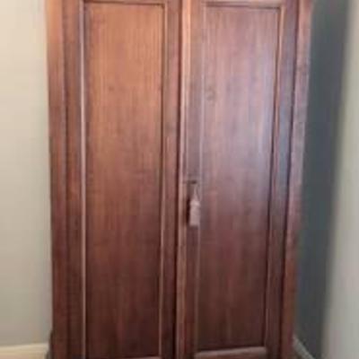 National Mount Airy Wood Armoire.
Measures 40” x24” and 75” high