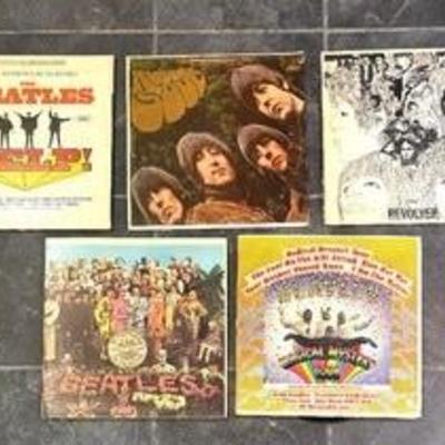 Six Beatles Record Albums including Revolver, Magical Mystery Tour, Runner Soul and More! 