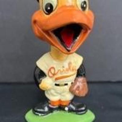  Vintag Baltimore Orioles Mascot Baseball Bobblehead Nodder - Early 1960ʻs