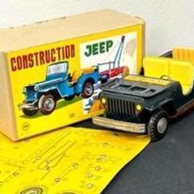 Vintage Marusan Toys Construction Jeep 