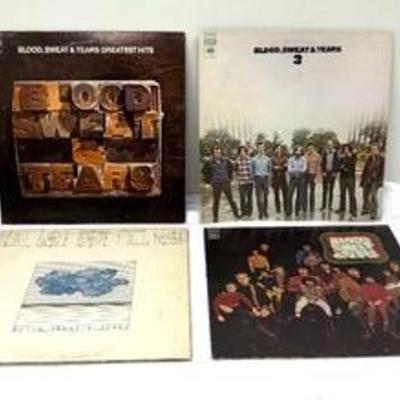 Four Vintage Blood, Sweat and Tears Vintage Record Albums 