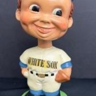 Vintage Chicago White Sox Baseball Bobblehead Nodder - Early 1960ʻs