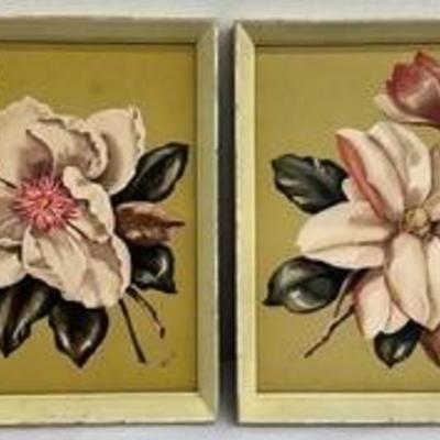 Pair of Lovely Framed René Magnolia Hawaiian Floral Prints

The frames do show some wear.

Each print is 10" w x 12" high x...