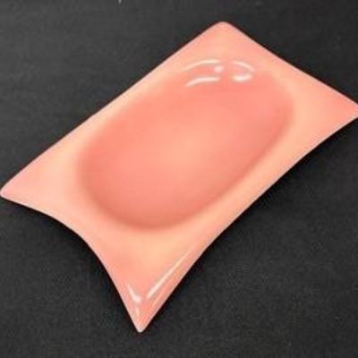 Vintage Pink Red Wing Pottery Console Bowl 

Measures 8 x 13.5 inches