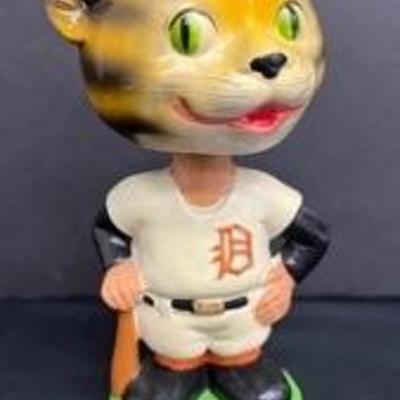  Vintage Detroit Tigers Mascot Baseball Bobblehead Nodder - Early 1960ʻs