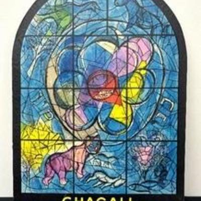 Vintage Chagall Windows for Jerusalem Print 

Print on wood, measures 20” x 29” 