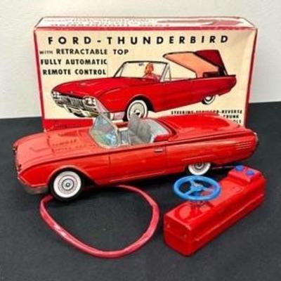 Vintage Cragstan Ford Thunderbird Remote Control Car 