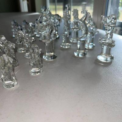Blown Glass Chess Pieces