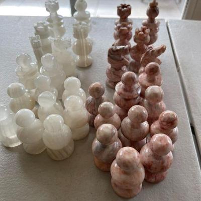 Marble Chess Pieces