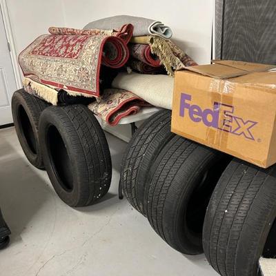 5 truck tires with medium use. 