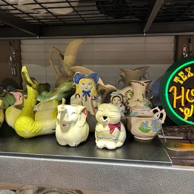 Hull and Shawnee pottery. 
