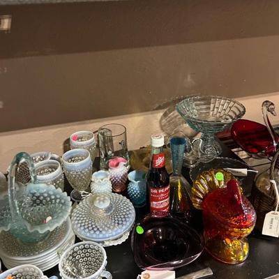 Vintage glassware. 
