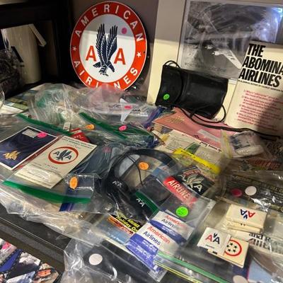 AA and other airlines vintage collectibles. 